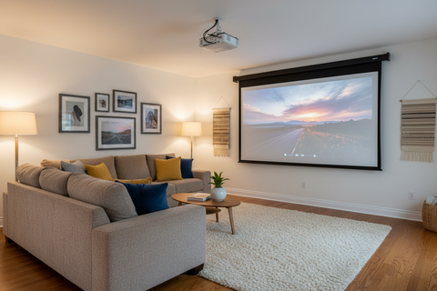 TrueThrow Matte White Projection Screen