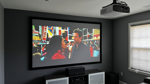 TrueThrow High-Contrast Grey Projection Screen