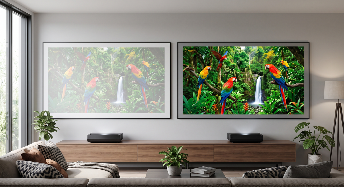 Fresnel ALR UST Projector Screen — High-Gain Laser TV